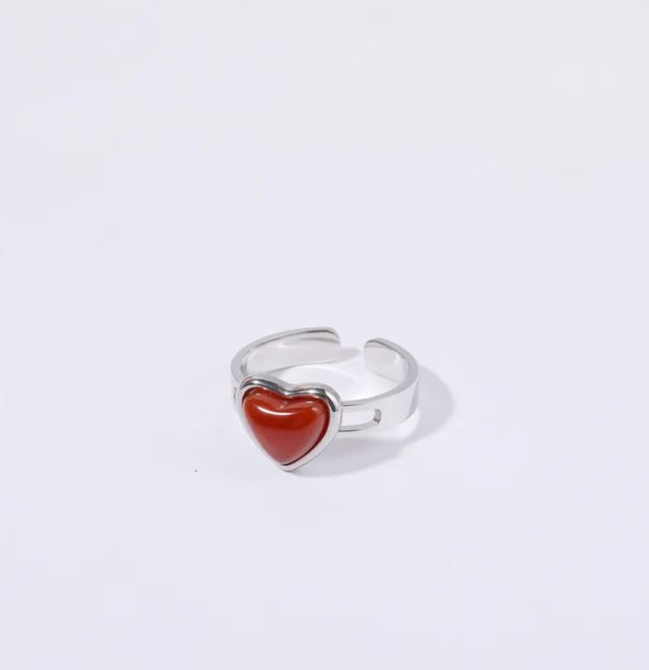 Carnelian Crystal Ring