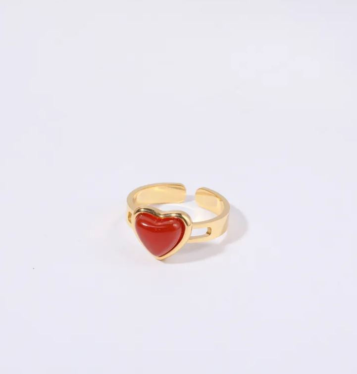 Carnelian Crystal Ring